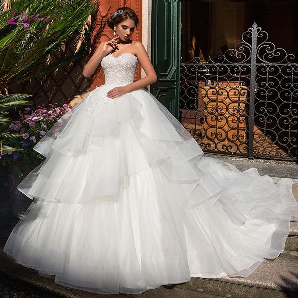 fashionable modest elegant sweetheart ball gown wedding dress white organza ruffle puffy skirt of lace up back bridal dress
fashionable modest elegant sweetheart ball gown wedding dress white organza ruffle puffy skirt of lace up back bridal dress