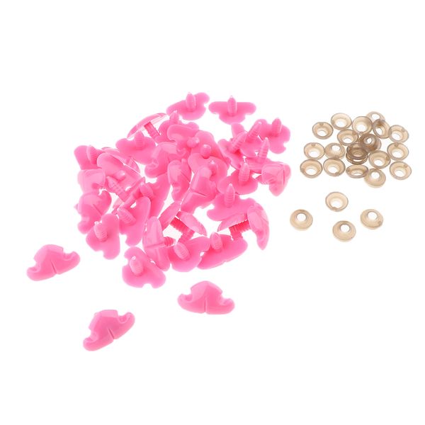 100 pieces plastic triangle safety noses craft for dolls, puppets, plush animals diy making
100 pieces plastic triangle safety noses craft for dolls, puppets, plush animals diy making