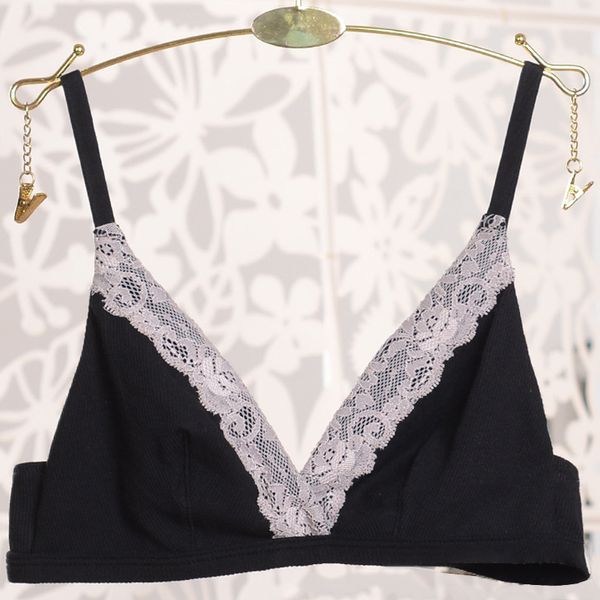 women lace cotton patchwork bra wire v neck breathable ladies bras adjusted straps back closure female everyday underwear, Red;black
women lace cotton patchwork bra wire v neck breathable ladies bras adjusted straps back closure female everyday underwear, Red;black