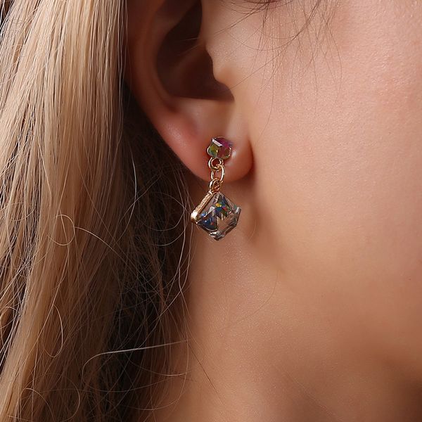 15pcs/lot water cube green earrings crystal colorful square stud earring for women dress up geometric alloy dangle ear jewelry wholesale, Silver
15pcs/lot water cube green earrings crystal colorful square stud earring for women dress up geometric alloy dangle ear jewelry wholesale, Silver