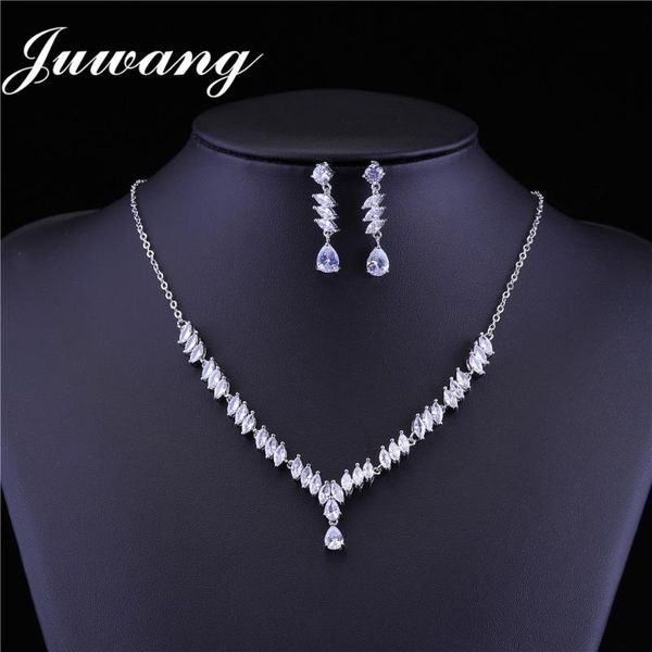 earrings & necklace juwang exquisite cubic zirconia jewellery sets for woman girl cz wedding bride bridesmaid party jewelry set, Silver
earrings & necklace juwang exquisite cubic zirconia jewellery sets for woman girl cz wedding bride bridesmaid party jewelry set, Silver