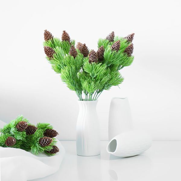 1 bouquet artificial plants pine branches christmas wedding party decorations plastic fake pine tree with nuts cones ornaments
1 bouquet artificial plants pine branches christmas wedding party decorations plastic fake pine tree with nuts cones ornaments