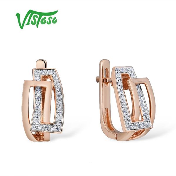 vistoso gold earrings for women genuine 14k 585 rose gold sparkling diamond exquisite anniversary wedding band fine jewelry cj191203, Golden
vistoso gold earrings for women genuine 14k 585 rose gold sparkling diamond exquisite anniversary wedding band fine jewelry cj191203, Golden