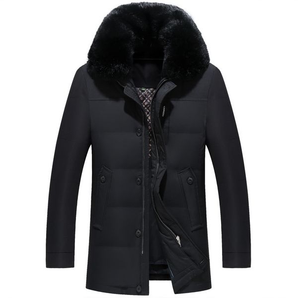 new men down coat fashion winter down jacket long parka thicken 90% duck fur collar -30c ing, Black
new men down coat fashion winter down jacket long parka thicken 90% duck fur collar -30c ing, Black
