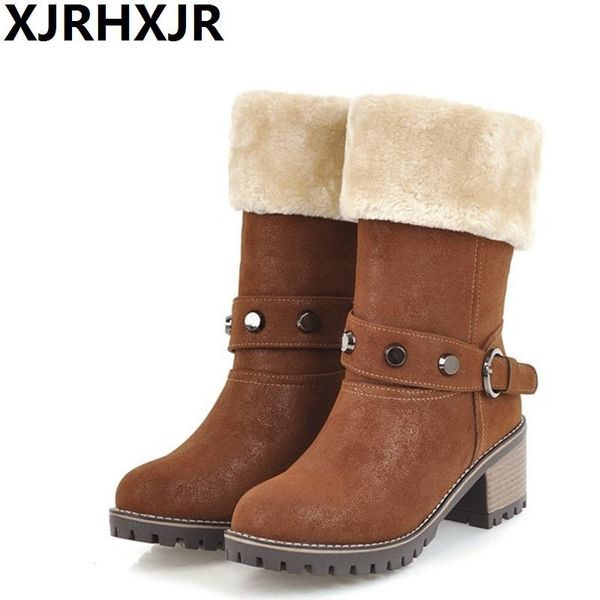 xjrhxjr women's snow boots winter shoes thigh high snow boots woman plus size 43 fashion green punk winter mid-calf 2019, Black
xjrhxjr women's snow boots winter shoes thigh high snow boots woman plus size 43 fashion green punk winter mid-calf 2019, Black
