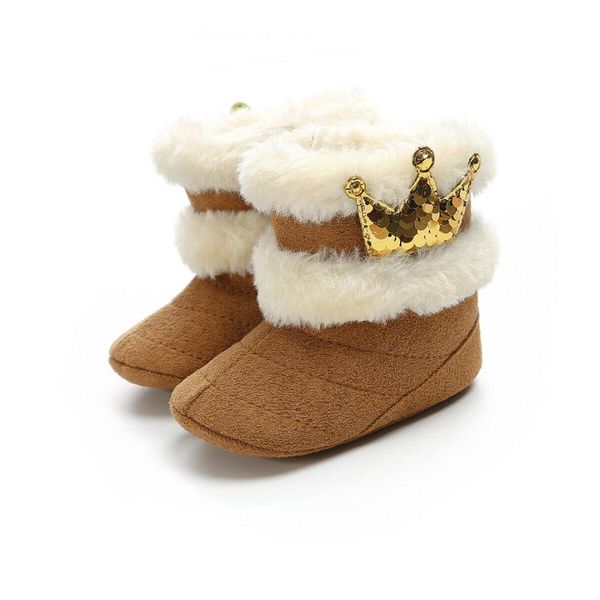 infant newborn baby girls crown cashmere plush crib winter boots warm shoes brown gray pink 0-18m, Black;grey
infant newborn baby girls crown cashmere plush crib winter boots warm shoes brown gray pink 0-18m, Black;grey