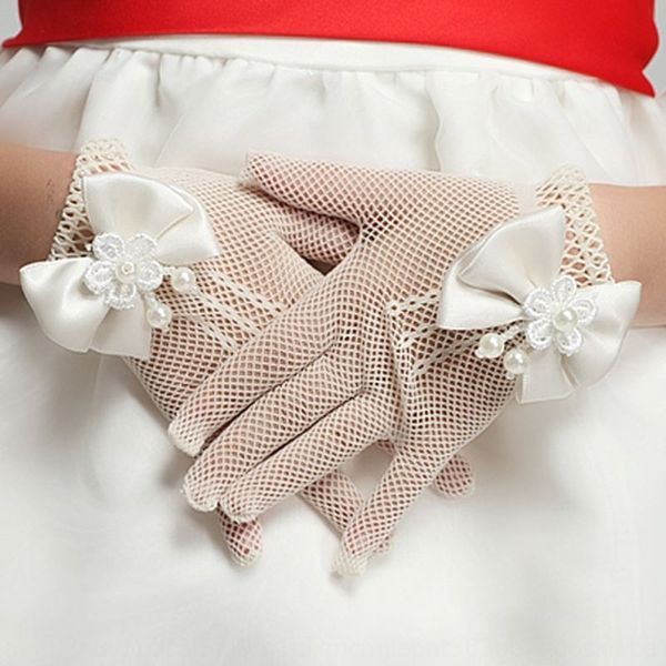 children's ritual girls princess wedding dress pearl mesh bridal pearl elastic gloves bride wedding gloves, White
children's ritual girls princess wedding dress pearl mesh bridal pearl elastic gloves bride wedding gloves, White