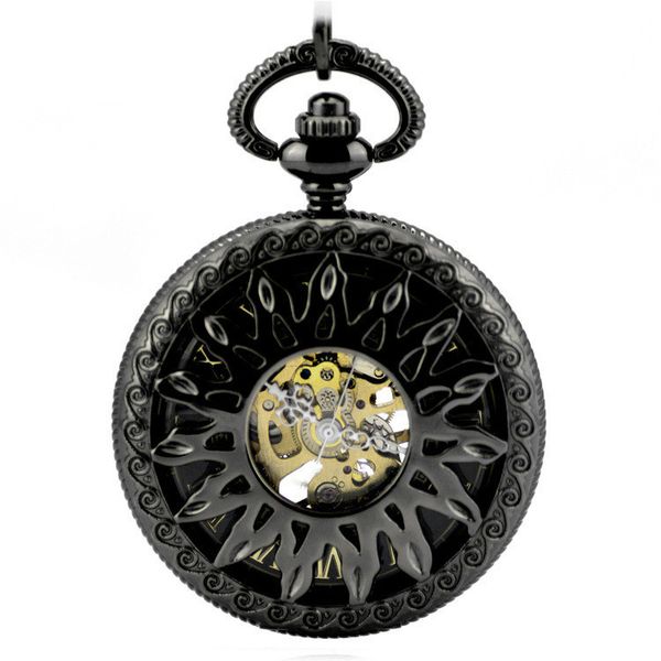 gun black antique skeleton mechanical hand wind pocket fob watches women's watch pendant necklace gift roman retro sun pattern, Slivery;golden
gun black antique skeleton mechanical hand wind pocket fob watches women's watch pendant necklace gift roman retro sun pattern, Slivery;golden