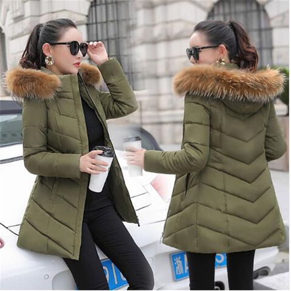 2019 new winter women jacket medium-long plus size outwear hooded wadded coat slim parka cotton-padded jacket overcoat, Black
2019 new winter women jacket medium-long plus size outwear hooded wadded coat slim parka cotton-padded jacket overcoat, Black