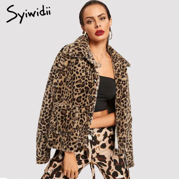 syiwidii faux fur jacket winter women teddy jacket leopard coat long sleeve shaggy with pockets fur coat women plus size, Black
syiwidii faux fur jacket winter women teddy jacket leopard coat long sleeve shaggy with pockets fur coat women plus size, Black