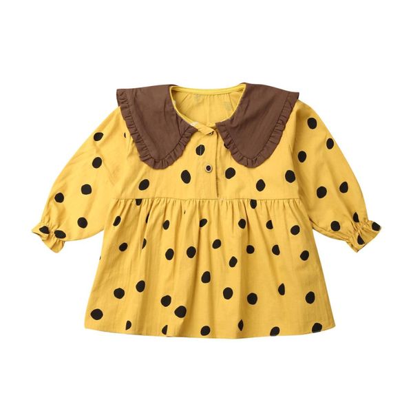 newborn infant baby girl dress fall long sleeve yellow peter pan collar clothes polka dot princess party dresses clothing, Red;yellow
newborn infant baby girl dress fall long sleeve yellow peter pan collar clothes polka dot princess party dresses clothing, Red;yellow