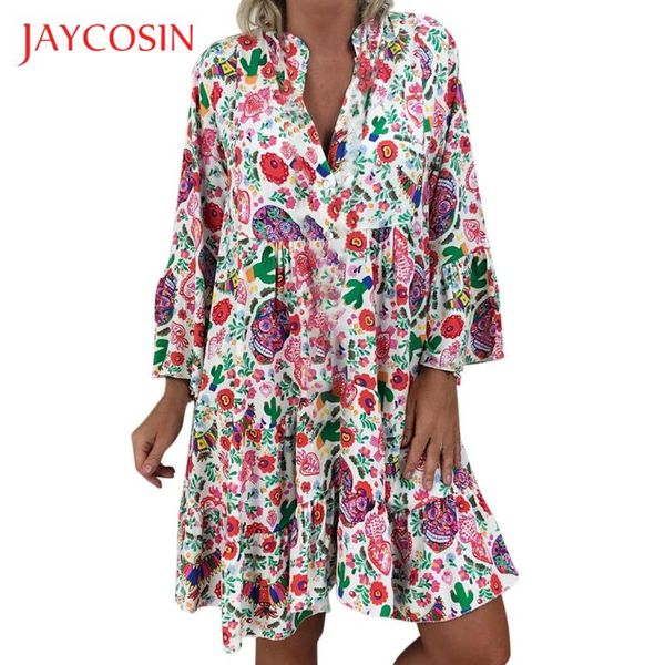 casual dresses jaycosin vintage 5xl women summer dress ladies loose print vestidos three quarter sleeve ruffles mini beach sundress 723, Black;gray
casual dresses jaycosin vintage 5xl women summer dress ladies loose print vestidos three quarter sleeve ruffles mini beach sundress 723, Black;gray