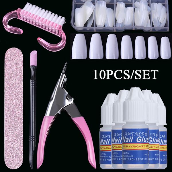 100pcs natural acrylic french tips with nail glue false tips cutter cuticle pusher polish file set 10pcs nail art tools kit
100pcs natural acrylic french tips with nail glue false tips cutter cuticle pusher polish file set 10pcs nail art tools kit