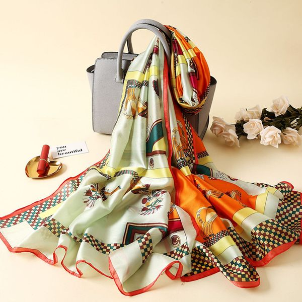 new scarf designer silk long scarf beach shawl thin section design female scarf 180 * 90cm ing, Blue;gray
new scarf designer silk long scarf beach shawl thin section design female scarf 180 * 90cm ing, Blue;gray