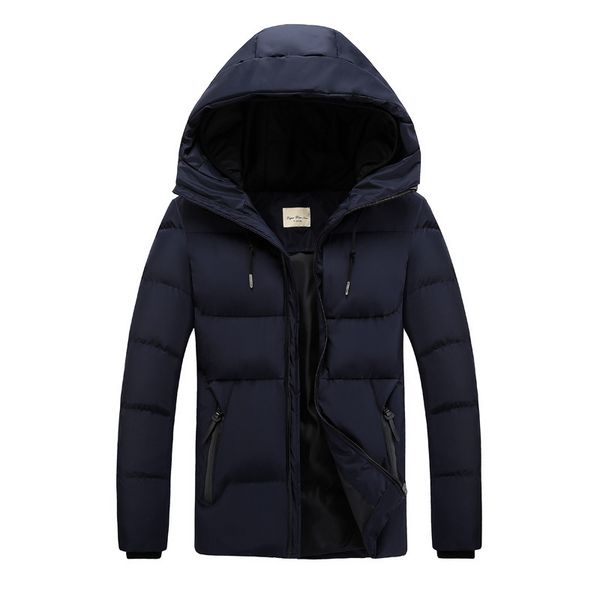 autumn and winter thick men's hooded plain down feather cotton-padded clothes youth casual versatile stylish, Black
autumn and winter thick men's hooded plain down feather cotton-padded clothes youth casual versatile stylish, Black