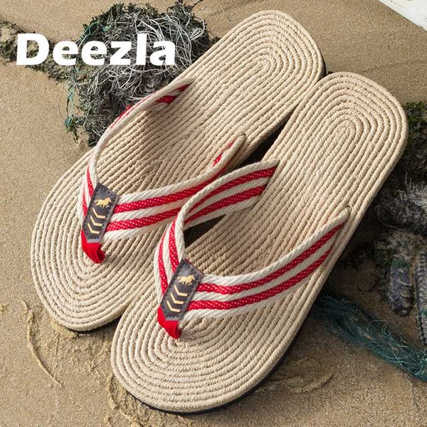 men flip flop shoes summer outdoor beach holiday men's sandals flax casual non slip men's slippers fashion stripes man slippers, Black
men flip flop shoes summer outdoor beach holiday men's sandals flax casual non slip men's slippers fashion stripes man slippers, Black
