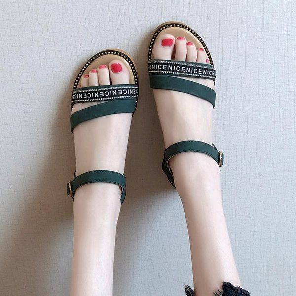 women's summer fashion trend flat sandals ladies buckle non-slip large size sandals women casual beach buty damskie #g3, Black
women's summer fashion trend flat sandals ladies buckle non-slip large size sandals women casual beach buty damskie #g3, Black