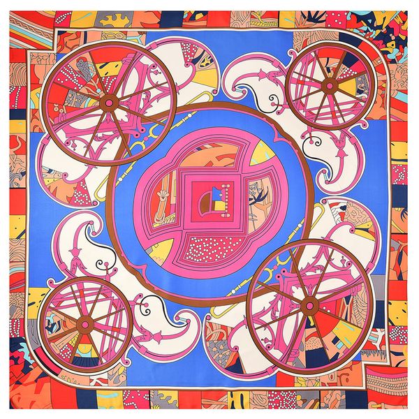 luxury- vintage square print silk scarf for women twill h shawls foulard femme carriage pattern large scarves wholesale 130*130, Blue;gray
luxury- vintage square print silk scarf for women twill h shawls foulard femme carriage pattern large scarves wholesale 130*130, Blue;gray