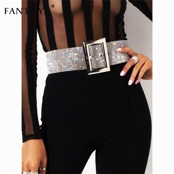 fantoye 2019 new rhinestone women's belt fashion shiny diamond crystal waistband female luxury gold silver waist party belt y200117, Slivery;black
fantoye 2019 new rhinestone women's belt fashion shiny diamond crystal waistband female luxury gold silver waist party belt y200117, Slivery;black