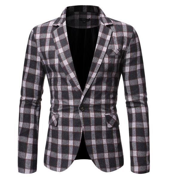 blazer men suit fashion jacket mens slim fit casual plaid jackets men blazer single button male wedding suit, White;black
blazer men suit fashion jacket mens slim fit casual plaid jackets men blazer single button male wedding suit, White;black