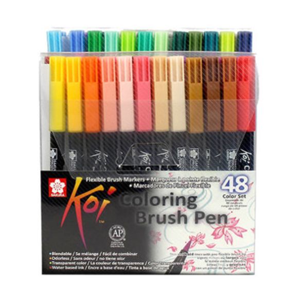 6pcs 12pcs 24pcs 48pcs japan sakura koi brush penwaterborne soft head mark pen halo dyeing color mixing brush letter
6pcs 12pcs 24pcs 48pcs japan sakura koi brush penwaterborne soft head mark pen halo dyeing color mixing brush letter