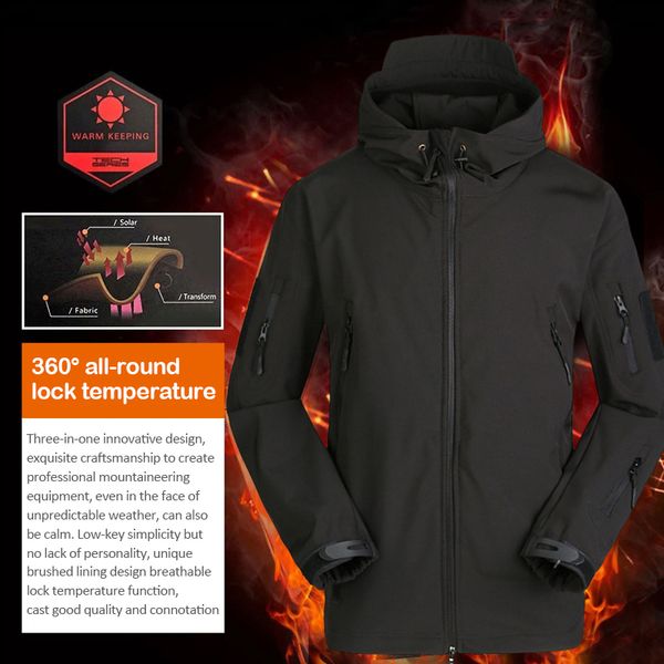outdoor tactical hiking jacket soft shell coat waterproof hiking jackets pants camping camouflage hooded camo army clothing, Blue;black
outdoor tactical hiking jacket soft shell coat waterproof hiking jackets pants camping camouflage hooded camo army clothing, Blue;black