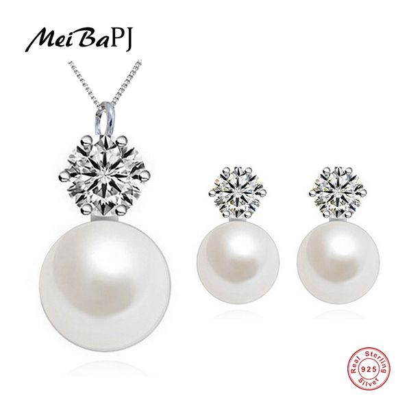 meibapj simple freshwater pearls jewelry set real s925 sterling silver classic jewelry sets gift box 4 colors, Black
meibapj simple freshwater pearls jewelry set real s925 sterling silver classic jewelry sets gift box 4 colors, Black