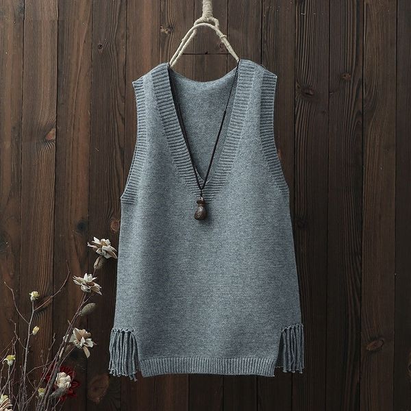 spring o neck pullover sleeveless knitted vest women plus size side bandage thin hollow out loose side split waistcoat, Black;white
spring o neck pullover sleeveless knitted vest women plus size side bandage thin hollow out loose side split waistcoat, Black;white