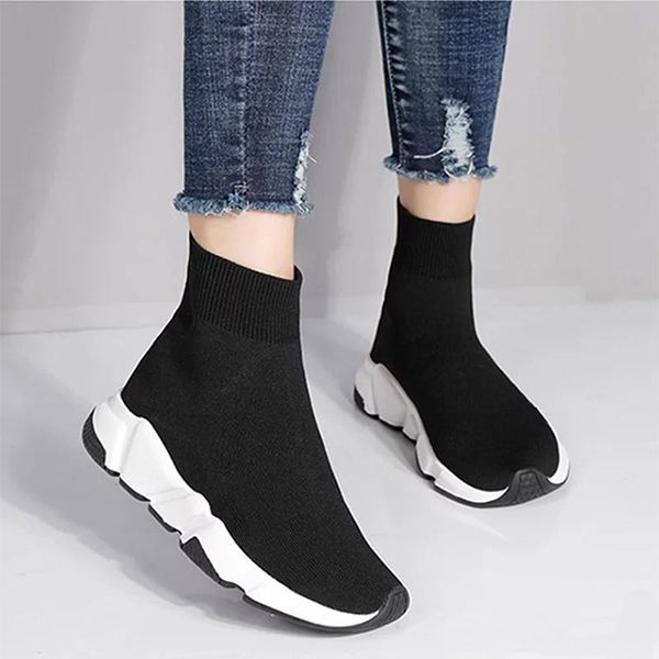 new paris speed trainers knit sock shoe original luxury designer mens womens sneakers high casual shoes without box, Black
new paris speed trainers knit sock shoe original luxury designer mens womens sneakers high casual shoes without box, Black
