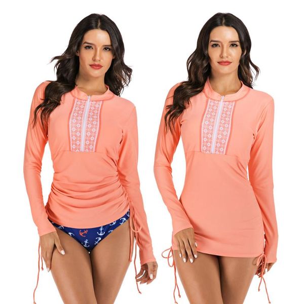 2020 two-piece swimsuit long sleeve swimwear women floral print bathing suit summer striped beachwear bodysuit female swim, White;black
2020 two-piece swimsuit long sleeve swimwear women floral print bathing suit summer striped beachwear bodysuit female swim, White;black