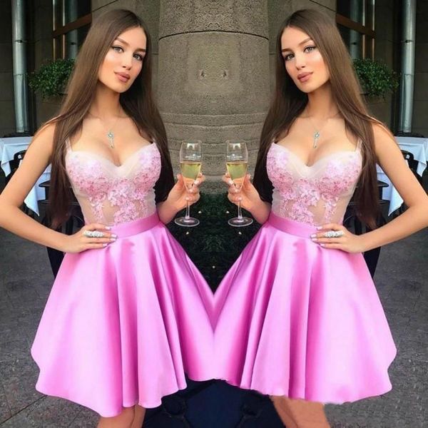 pink sweetheart neck mini short homecoming dresses lace zipper back sweet 16 graduation dresses party dresses robe de retour gd7777, Blue;red
pink sweetheart neck mini short homecoming dresses lace zipper back sweet 16 graduation dresses party dresses robe de retour gd7777, Blue;red