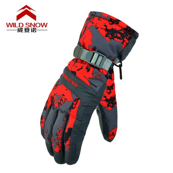 

wild snow men's skiing and snowboard gloves snowmobile moto riding winter glove windproof waterproof ,h-1006