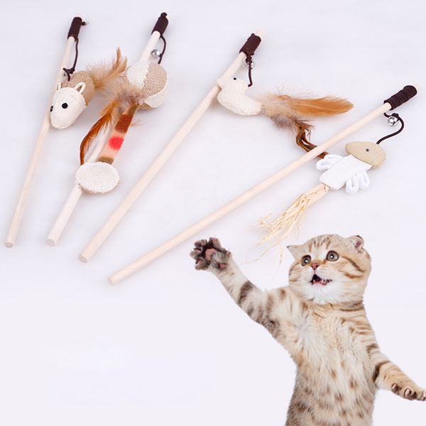 funny play cat toys pet accessories cat teaser feather playing wand for exercise pet toys
funny play cat toys pet accessories cat teaser feather playing wand for exercise pet toys