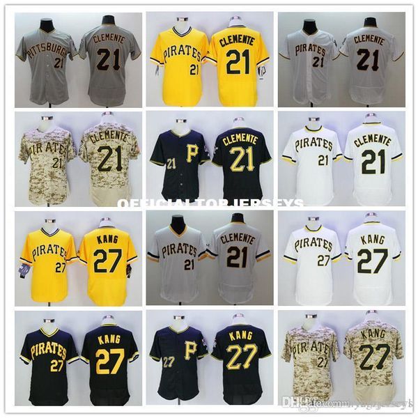 21 roberto clemente 27 jung ho kang jerseys color gray white black camo yellow men size m-xxxl, Black;blue
21 roberto clemente 27 jung ho kang jerseys color gray white black camo yellow men size m-xxxl, Black;blue