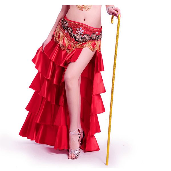stage wear belly dance tiered skirt satin women bellydance bellydancing skirts costume training dress, Black;red
stage wear belly dance tiered skirt satin women bellydance bellydancing skirts costume training dress, Black;red