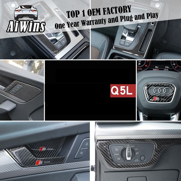 car styling for q5l 18 black carbon fiber pattern suit interior modification and upgrading special center control gear trim
car styling for q5l 18 black carbon fiber pattern suit interior modification and upgrading special center control gear trim