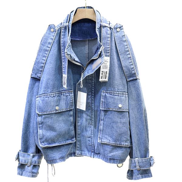 2019 spring denim jacket casual bf jeans jacket holes vintage harajuku women's windbreaker female loose streetwear basic coats, Black;brown
2019 spring denim jacket casual bf jeans jacket holes vintage harajuku women's windbreaker female loose streetwear basic coats, Black;brown