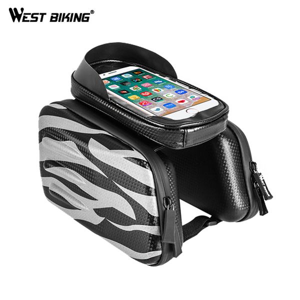 west biking front tube bike bag waterproof 6.0in mobile phone bags for bicycle large capacity pannier reflective cycling bag
west biking front tube bike bag waterproof 6.0in mobile phone bags for bicycle large capacity pannier reflective cycling bag