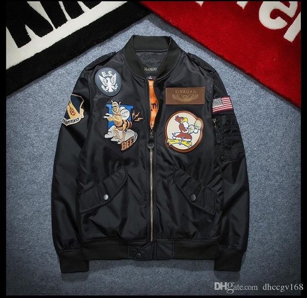 2019 brand new nasa flight pilot mens designer jackets ma-1 bomber jacket windbreaker embroidery outdoor sports jacket mens m-xxxl
2019 brand new nasa flight pilot mens designer jackets ma-1 bomber jacket windbreaker embroidery outdoor sports jacket mens m-xxxl
