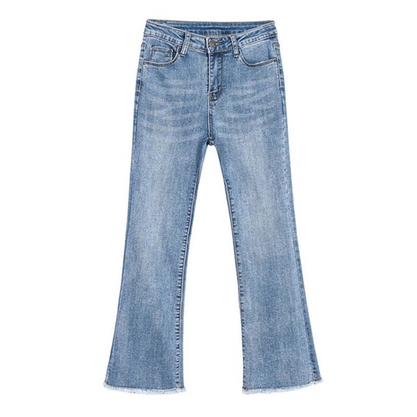 women's 2020 spring summer new micro flare jeans stretchy thin wild pants, Blue
women's 2020 spring summer new micro flare jeans stretchy thin wild pants, Blue