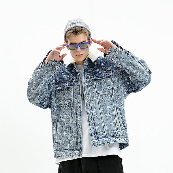 fashion cashew flower cowboy winter cotton-padded clothes man thickening loose coat youth man winter clothes tide brand, Black
fashion cashew flower cowboy winter cotton-padded clothes man thickening loose coat youth man winter clothes tide brand, Black