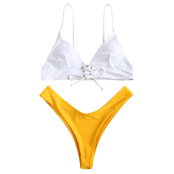 zaful lace up push up bikini 2019 cami bikini set spaghetti straps women swimwear triangle swimsuit biquini bathing suits, White;black
zaful lace up push up bikini 2019 cami bikini set spaghetti straps women swimwear triangle swimsuit biquini bathing suits, White;black