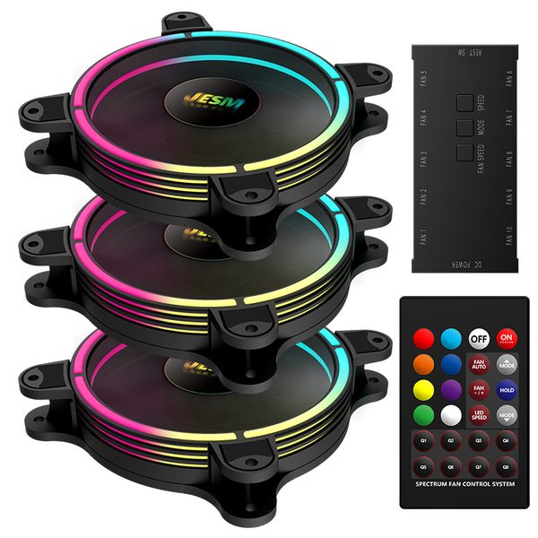 JESM Colorful J3 Symphony RGB Fans 12CM Cooling Fan Case Fan Sparkling Chassis Fan with Multi Mode Discoloration Aurora
JESM Colorful J3 Symphony RGB Fans 12CM Cooling Fan Case Fan Sparkling Chassis Fan with Multi Mode Discoloration Aurora
