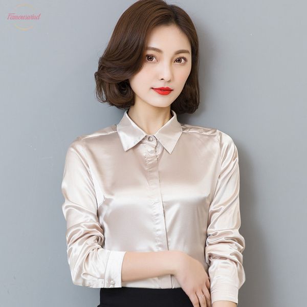womens clothing 2020 new womens silk satin jacket lapel button ladies long sleeved shirt elegant office s 5xl, White
womens clothing 2020 new womens silk satin jacket lapel button ladies long sleeved shirt elegant office s 5xl, White
