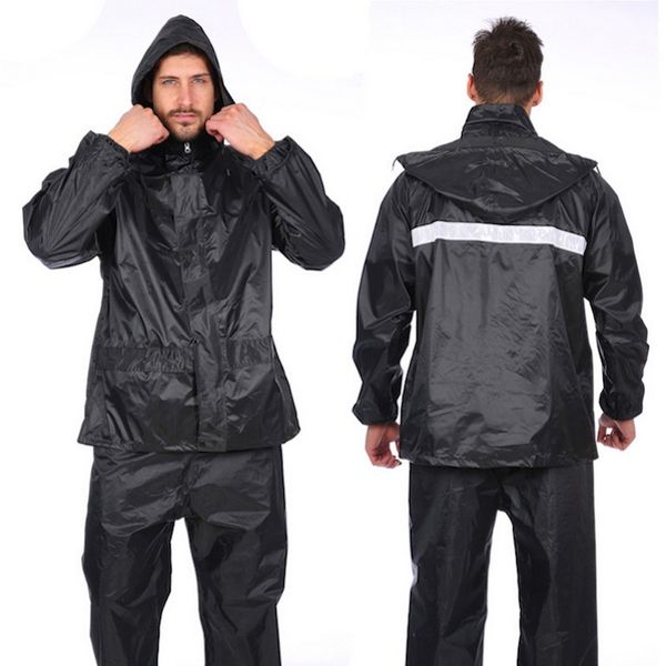 men's tracksuits oeak 1 set waterproof men rain suit rainwear outdoor windproof jacket conjoined raincoats overalls motorcycle fashion, Gray
men's tracksuits oeak 1 set waterproof men rain suit rainwear outdoor windproof jacket conjoined raincoats overalls motorcycle fashion, Gray