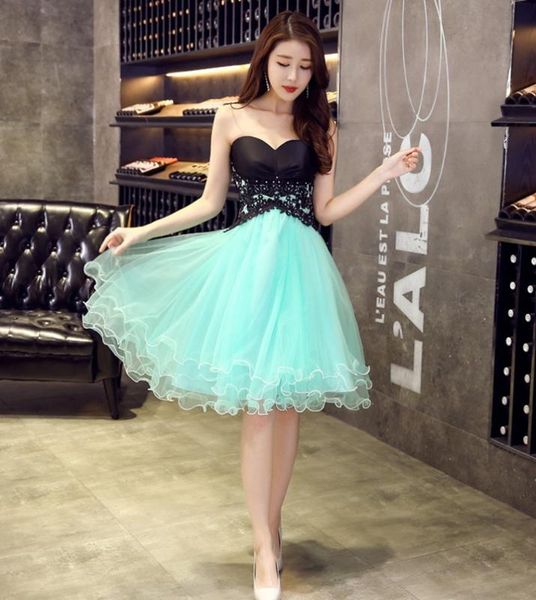 2020 appliques cocktail dress ice blue sleeveless knee length a line lady homecoming short party dresses, White;black
2020 appliques cocktail dress ice blue sleeveless knee length a line lady homecoming short party dresses, White;black