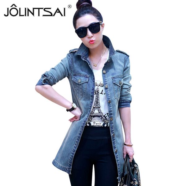 new casual ladies jean jackets fashion all match womens denim coats 2017 long sleeve mid-length chaquetas mujer slim jacket, Black;brown
new casual ladies jean jackets fashion all match womens denim coats 2017 long sleeve mid-length chaquetas mujer slim jacket, Black;brown