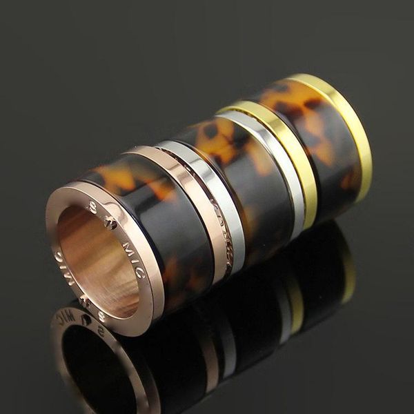 2020 designer ring wide face amber leopard women's 18k rose gold ring lovers ring, Silver
2020 designer ring wide face amber leopard women's 18k rose gold ring lovers ring, Silver