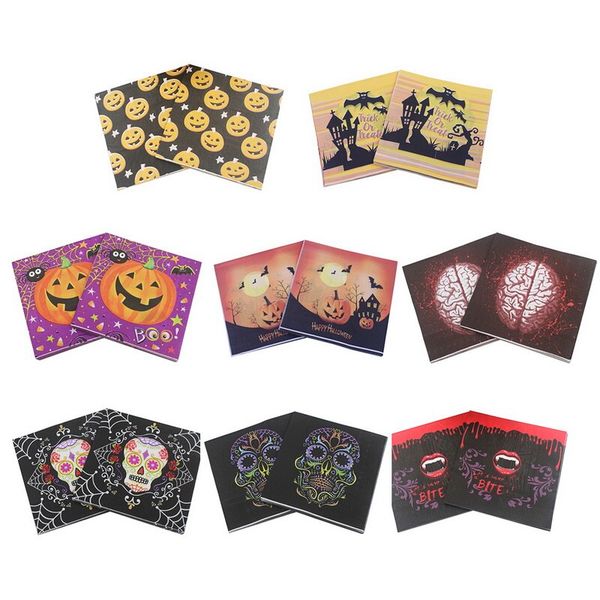 20pcs/set halloween table decoration halloween decoration paper napkin pumpkin skull printing paper towels party tools
20pcs/set halloween table decoration halloween decoration paper napkin pumpkin skull printing paper towels party tools
