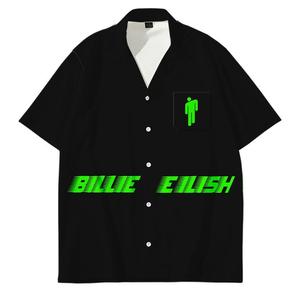 wamni casual billie eilish shirt for men women short sleeve button loose harajuku open stitch men beach hawaiian shirts, White;black
wamni casual billie eilish shirt for men women short sleeve button loose harajuku open stitch men beach hawaiian shirts, White;black